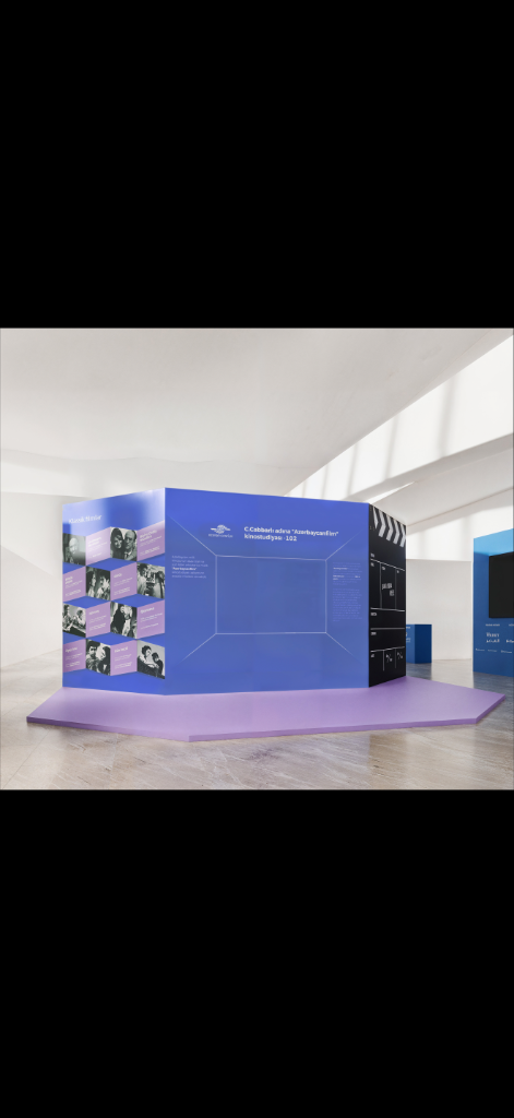 Azerbaijanfilm stand 3D render — Baku Cinema Breeze 2025