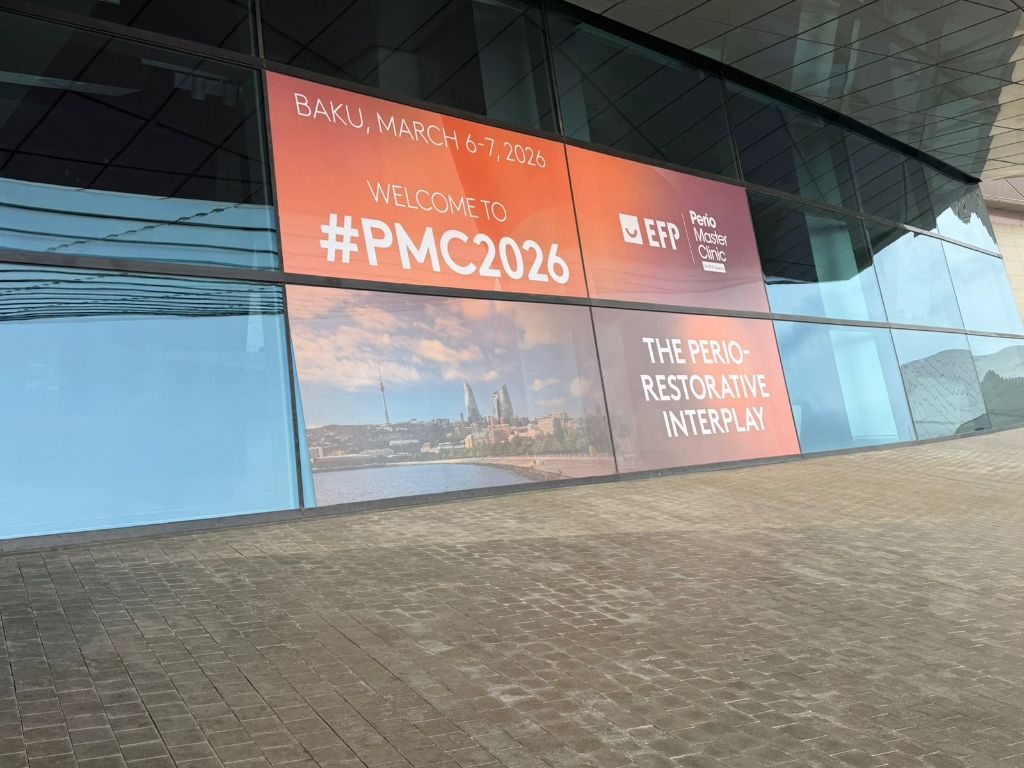 PMC2026 large-format LED video wall at entrance — Welcome to #PMC2026, Baku March 6-7 2026