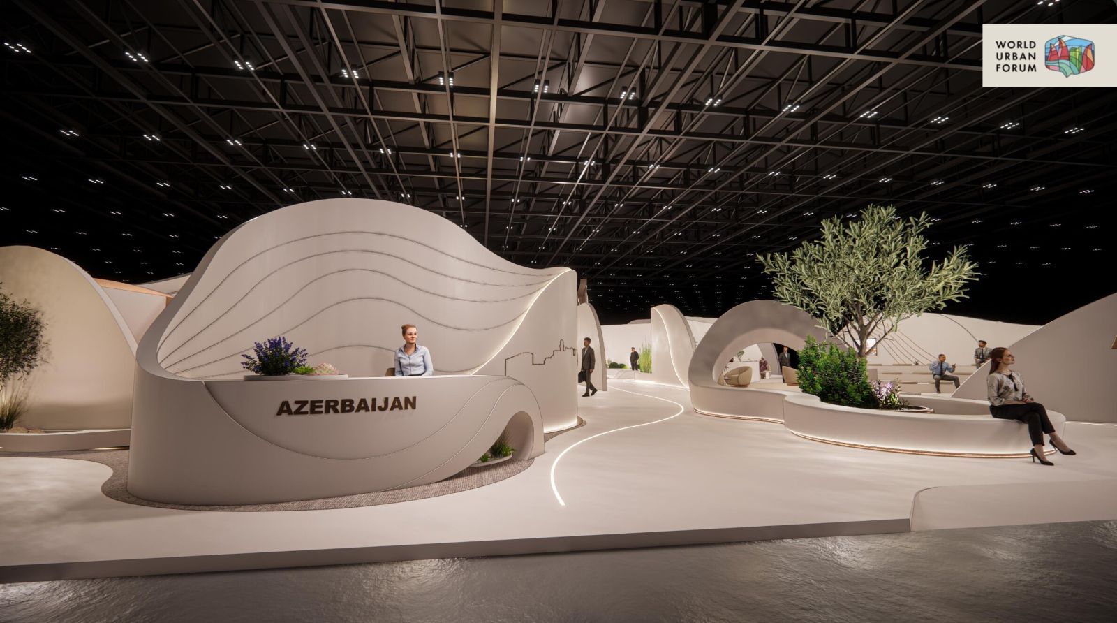 WUF13 Urban Expo Baku — exhibition hall overview
